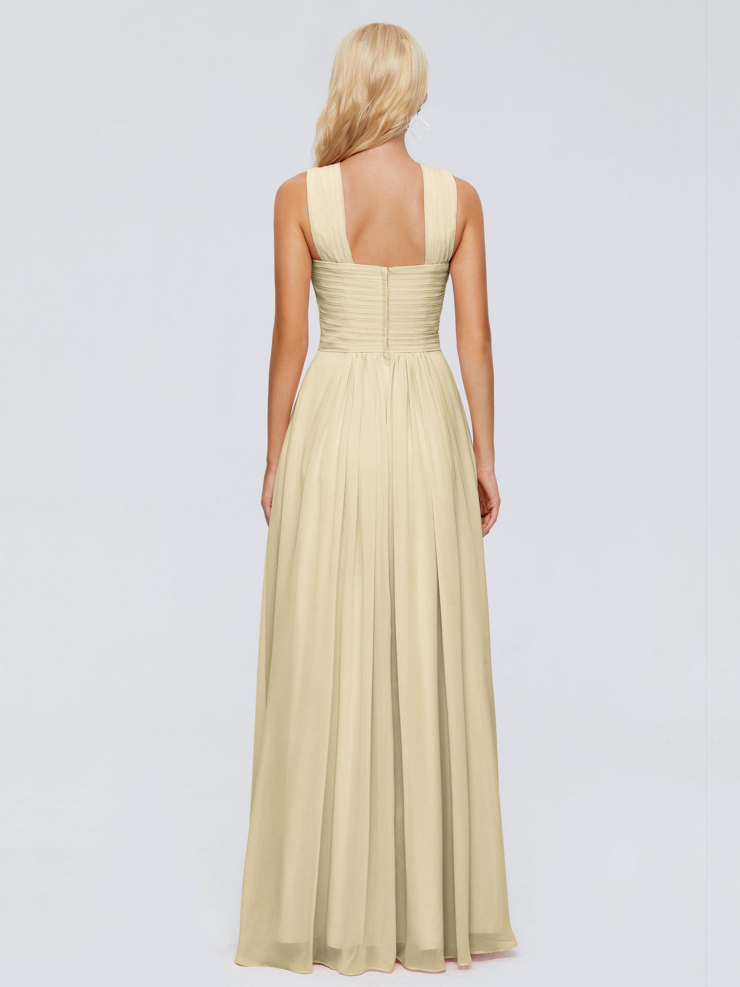 Aliyah A-line Straps Chiffon Bridesmaid Dresses
