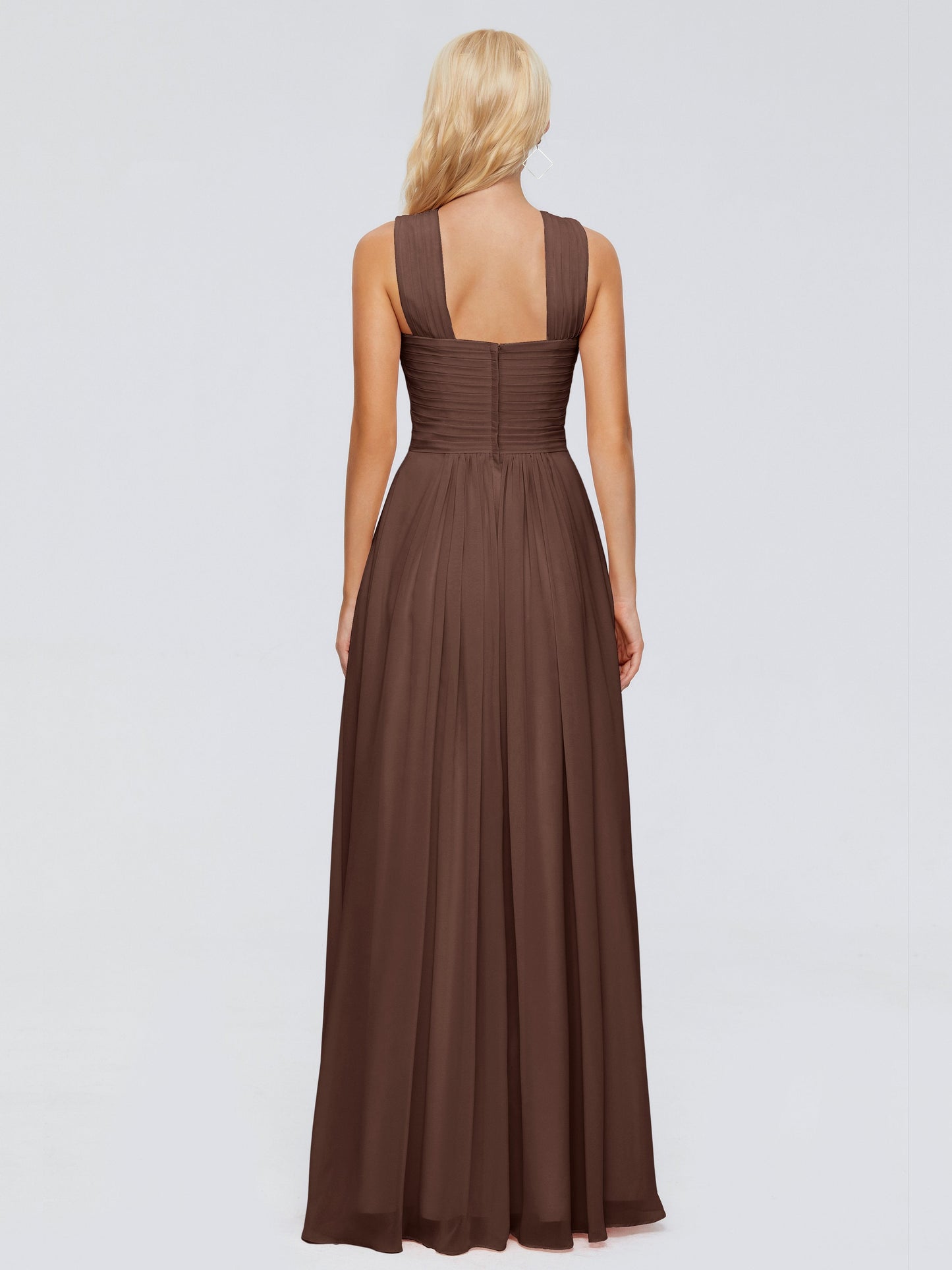 Aliyah A-line Straps Chiffon Bridesmaid Dresses