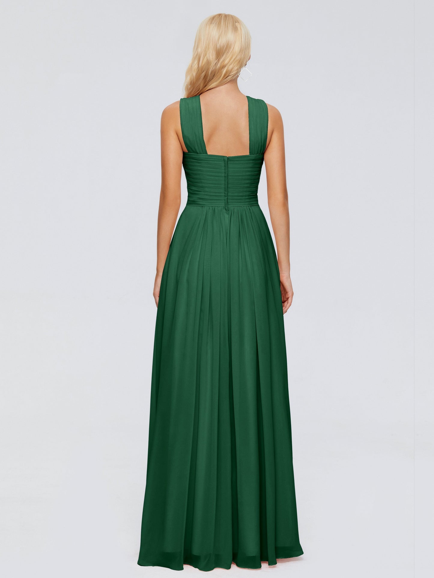 Aliyah A-line Straps Chiffon Bridesmaid Dresses
