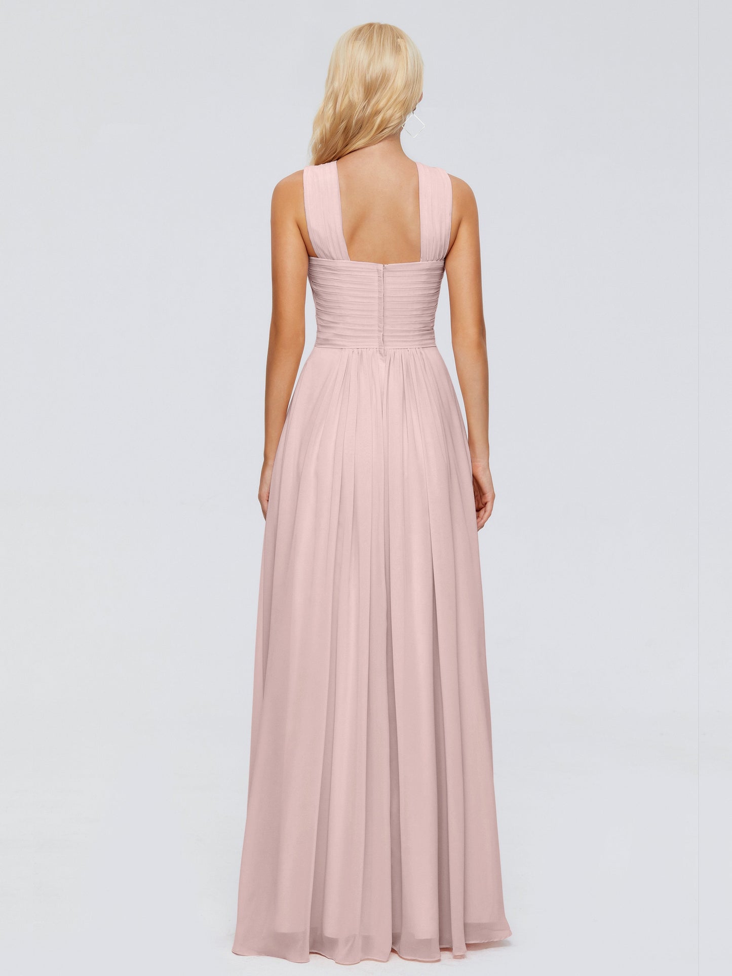 Aliyah A-line Straps Chiffon Bridesmaid Dresses