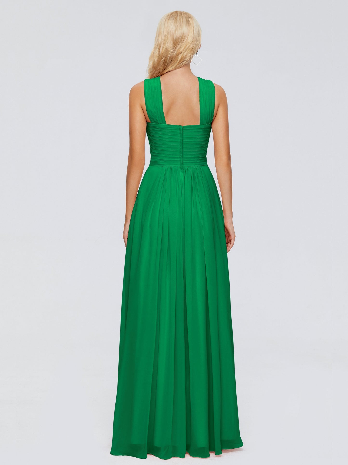 Aliyah A-line Straps Chiffon Bridesmaid Dresses