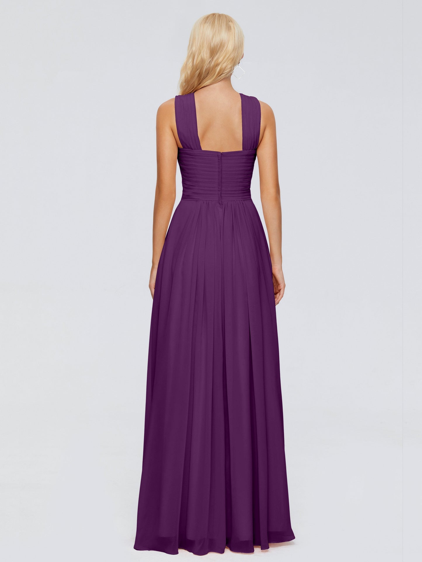 Aliyah A-line Straps Chiffon Bridesmaid Dresses