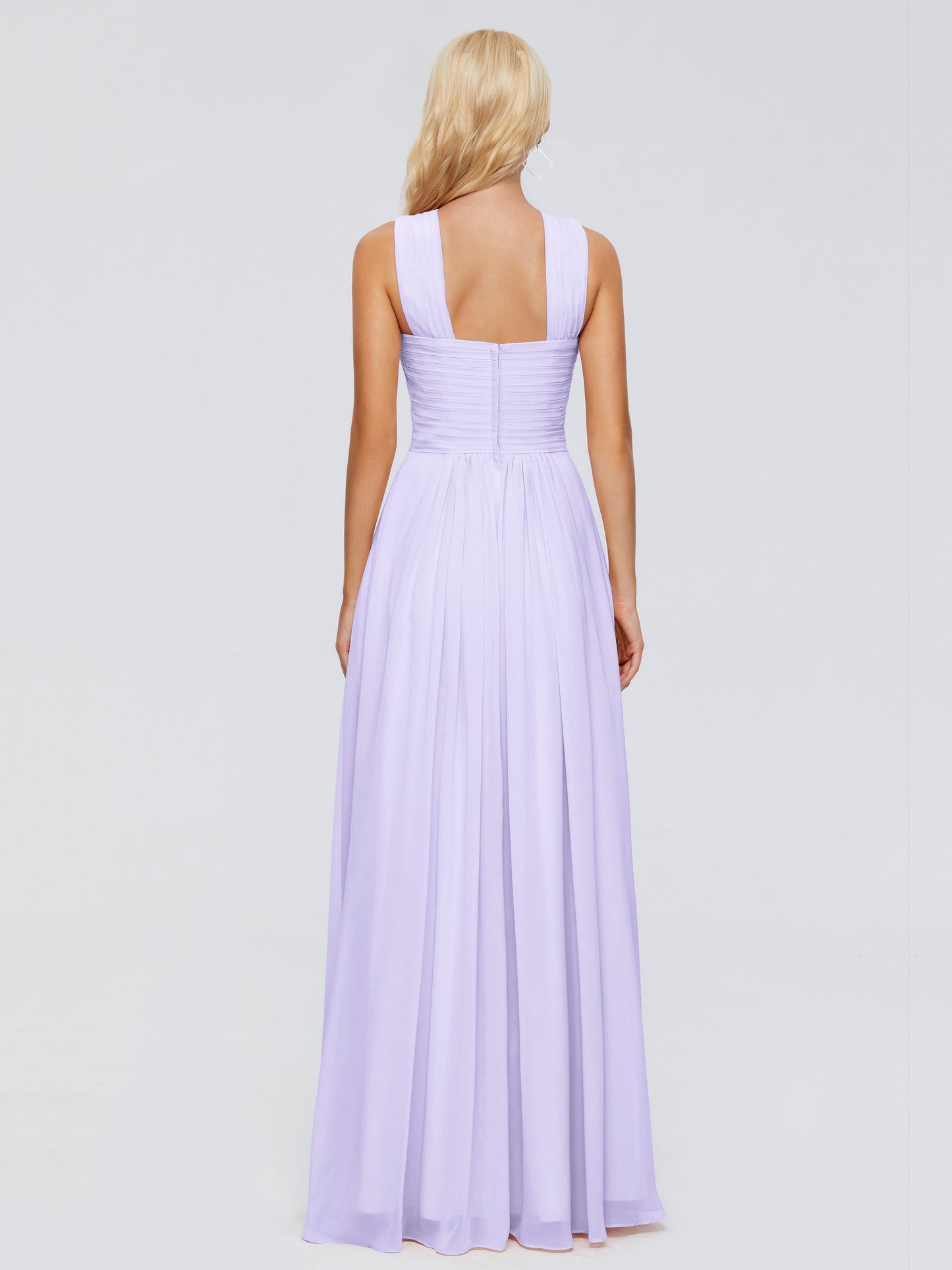 Aliyah A-line Straps Chiffon Bridesmaid Dresses