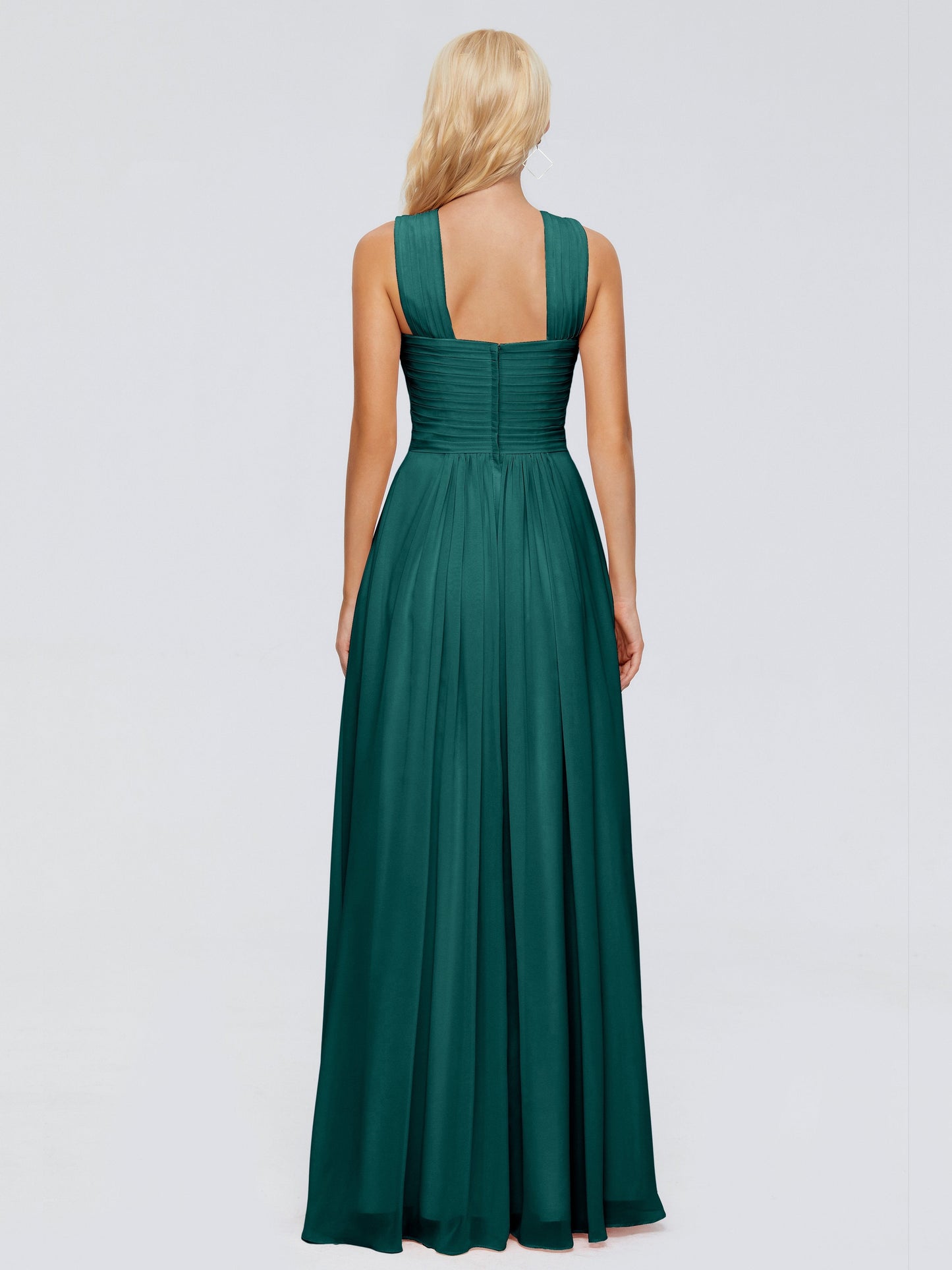 Aliyah A-line Straps Chiffon Bridesmaid Dresses