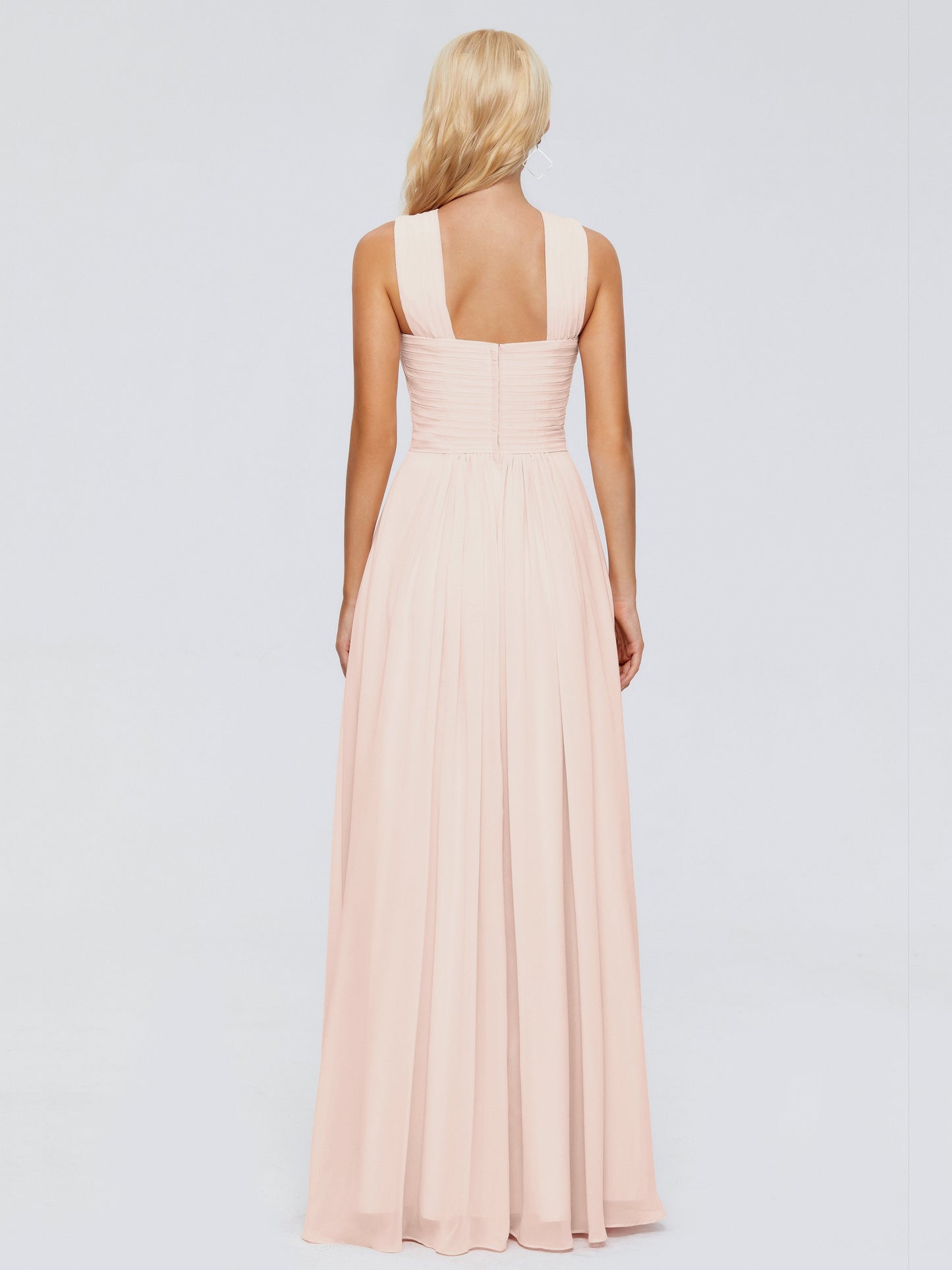 Aliyah A-line Straps Chiffon Bridesmaid Dresses