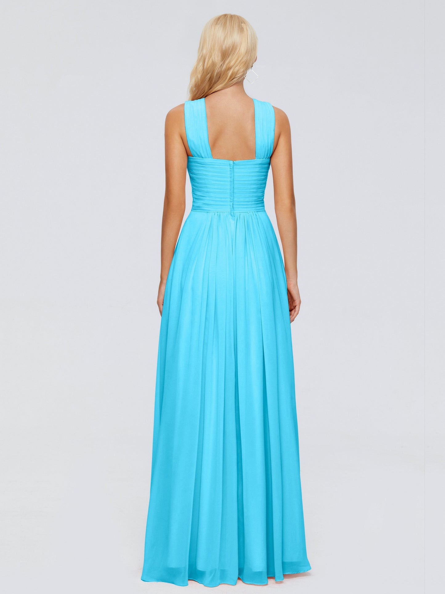 Aliyah A-line Straps Chiffon Bridesmaid Dresses