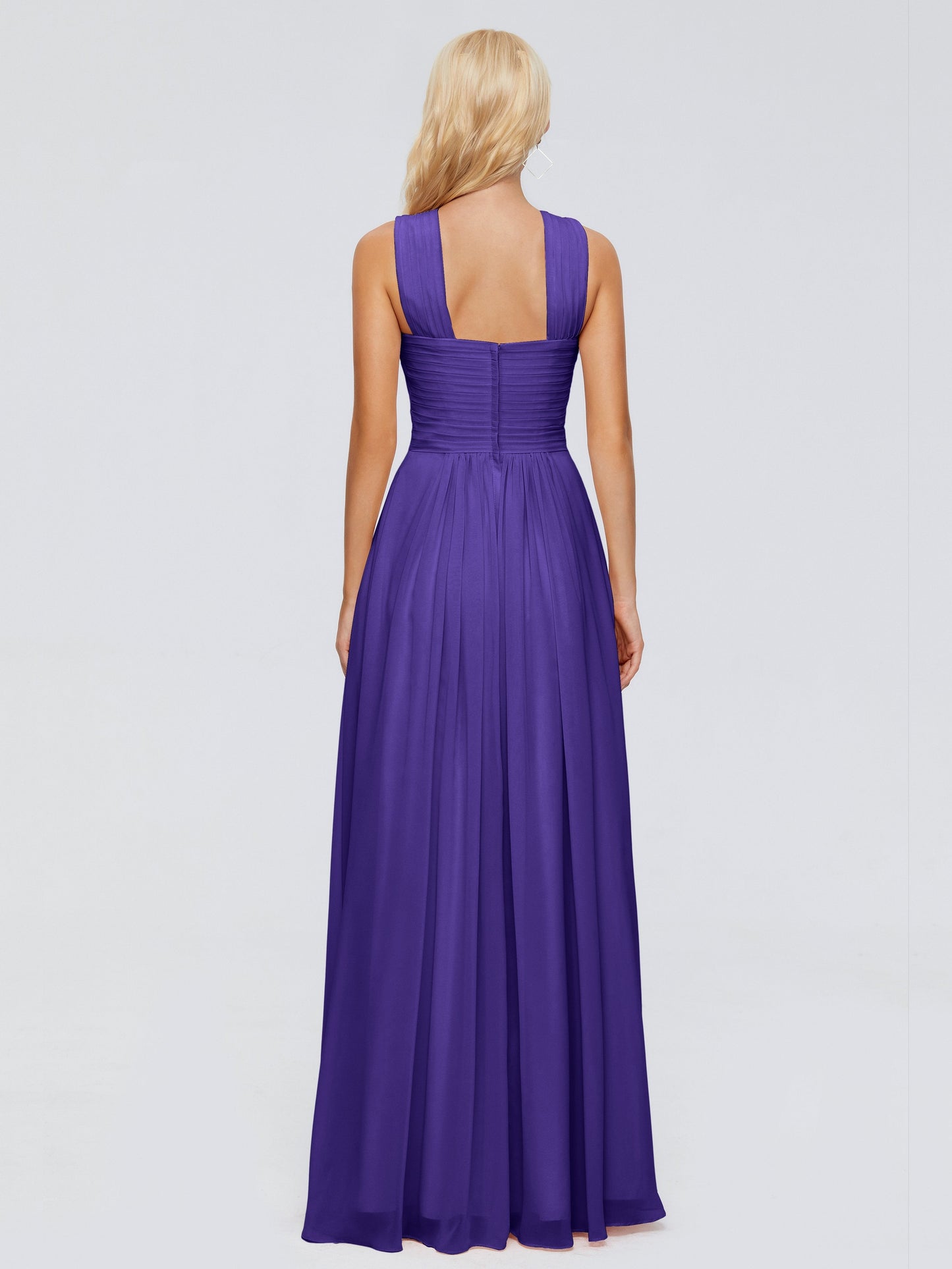 Aliyah A-line Straps Chiffon Bridesmaid Dresses
