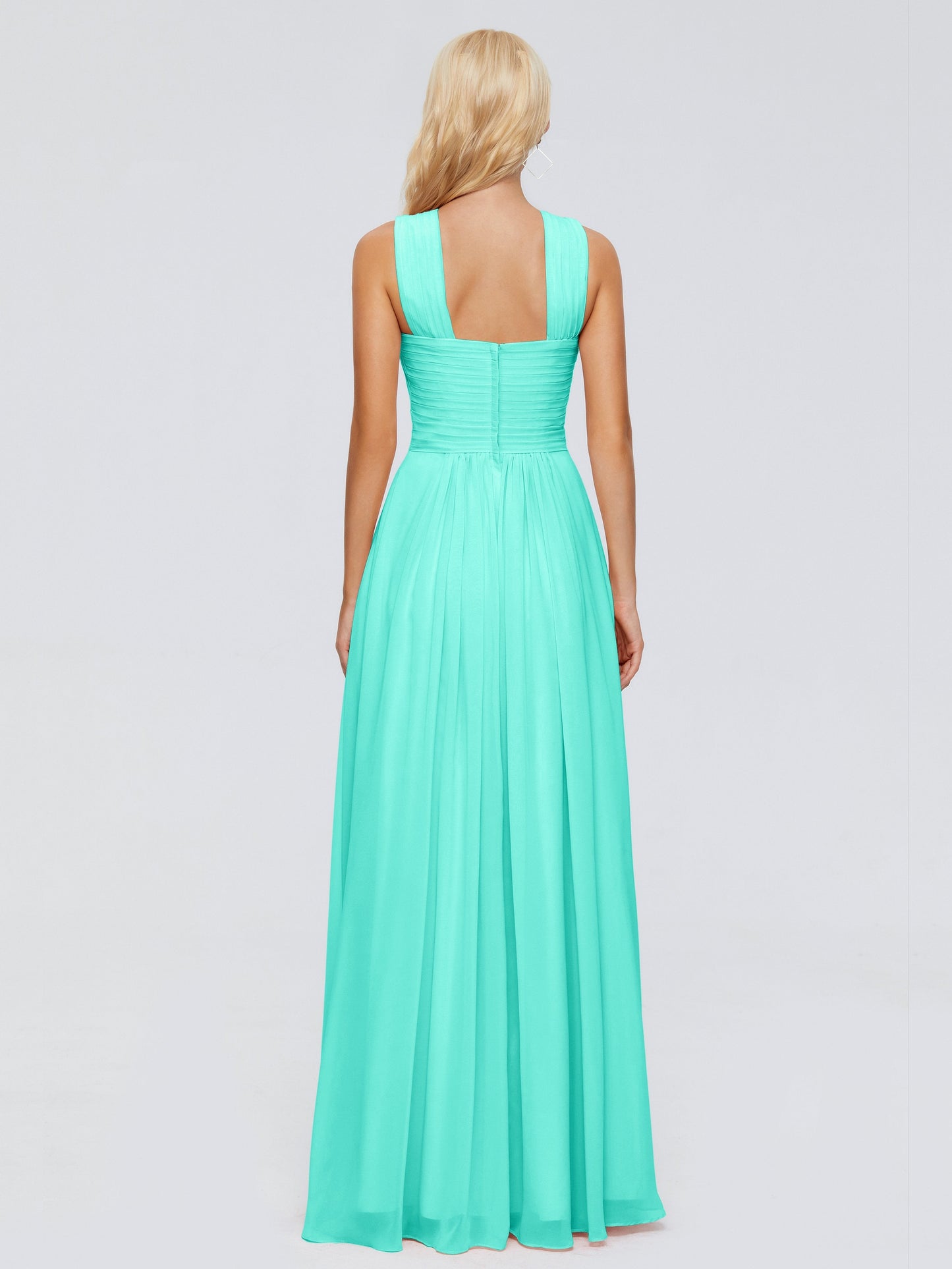 Aliyah A-line Straps Chiffon Bridesmaid Dresses