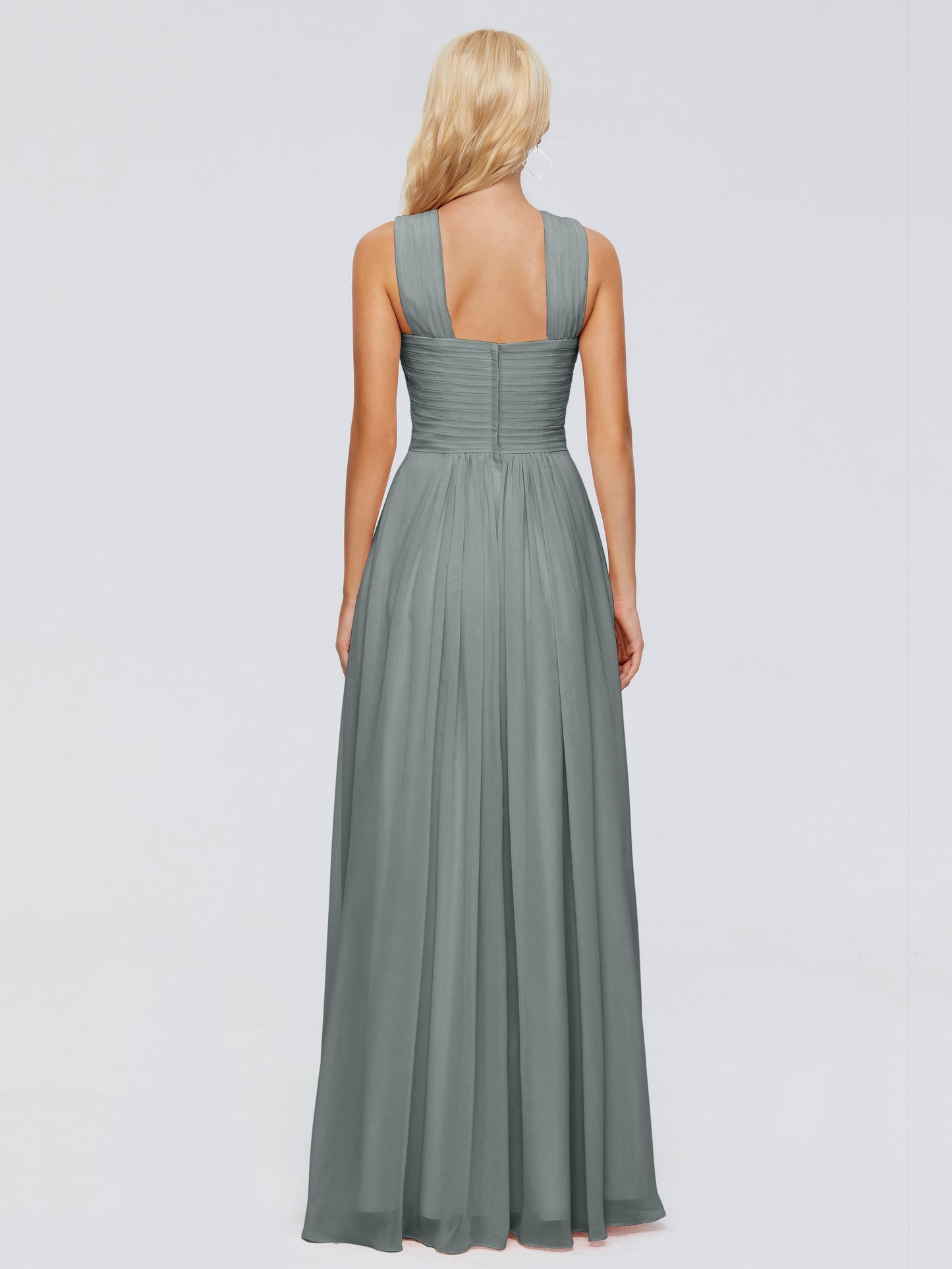 Aliyah A-line Straps Chiffon Bridesmaid Dresses