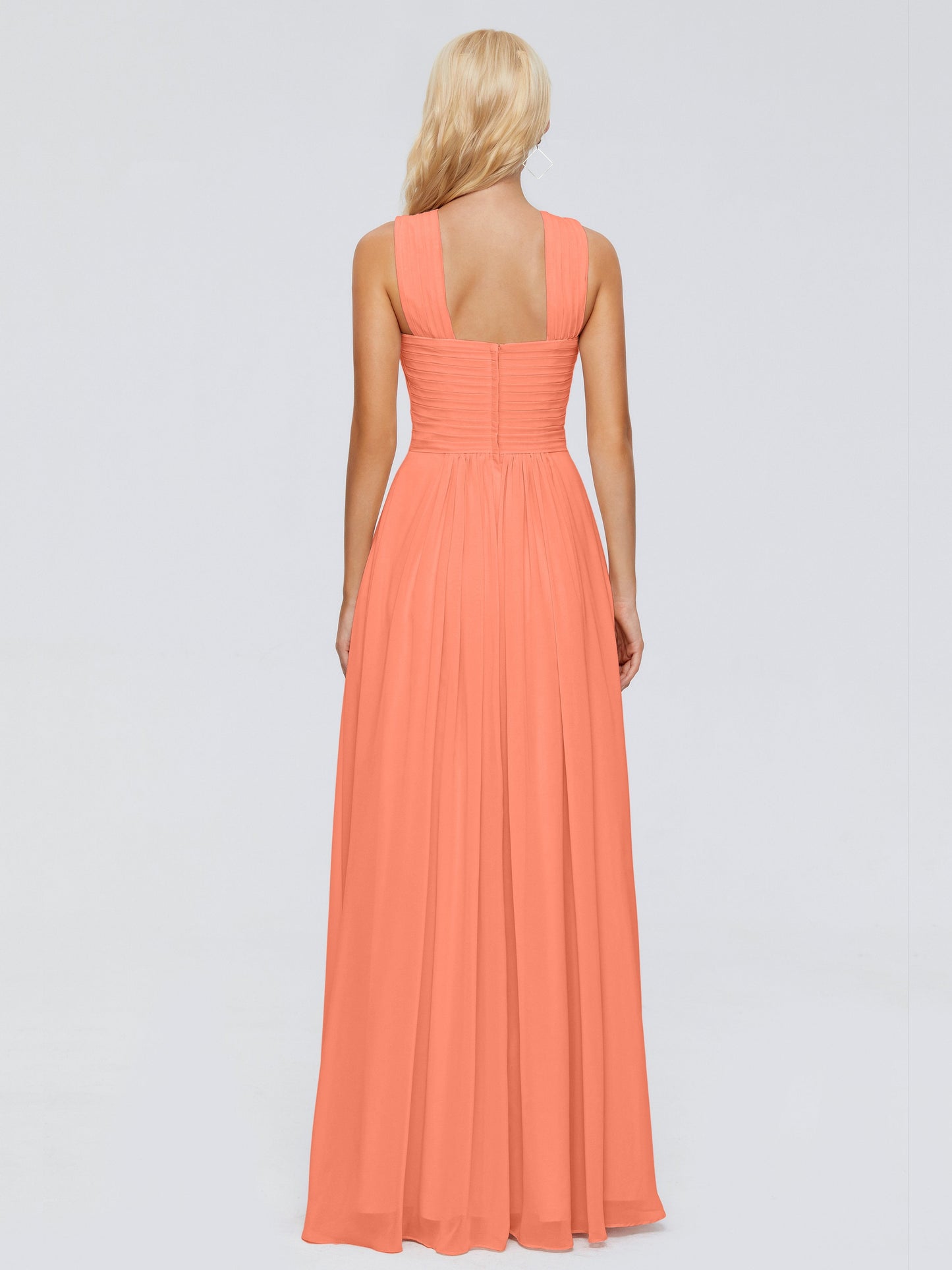Aliyah A-line Straps Chiffon Bridesmaid Dresses