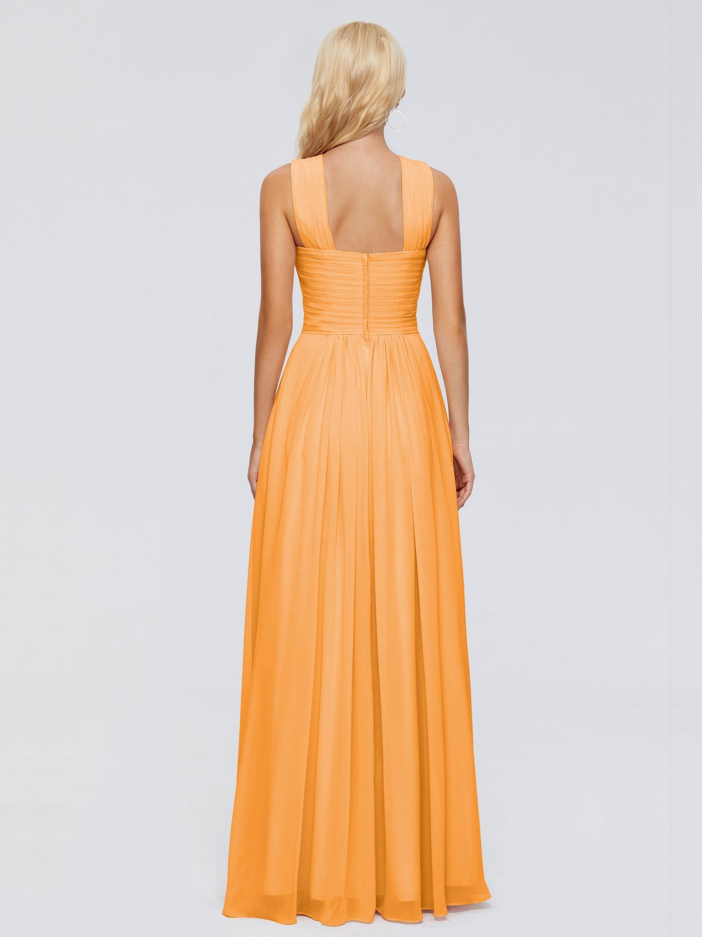 Aliyah A-line Straps Chiffon Bridesmaid Dresses