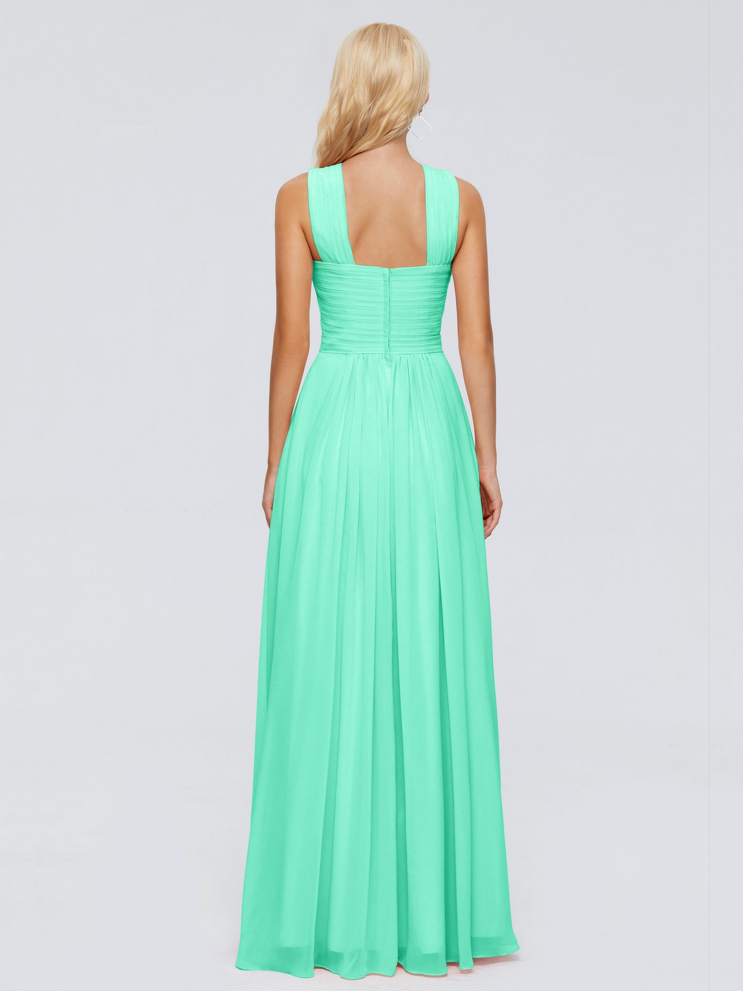 Aliyah A-line Straps Chiffon Bridesmaid Dresses