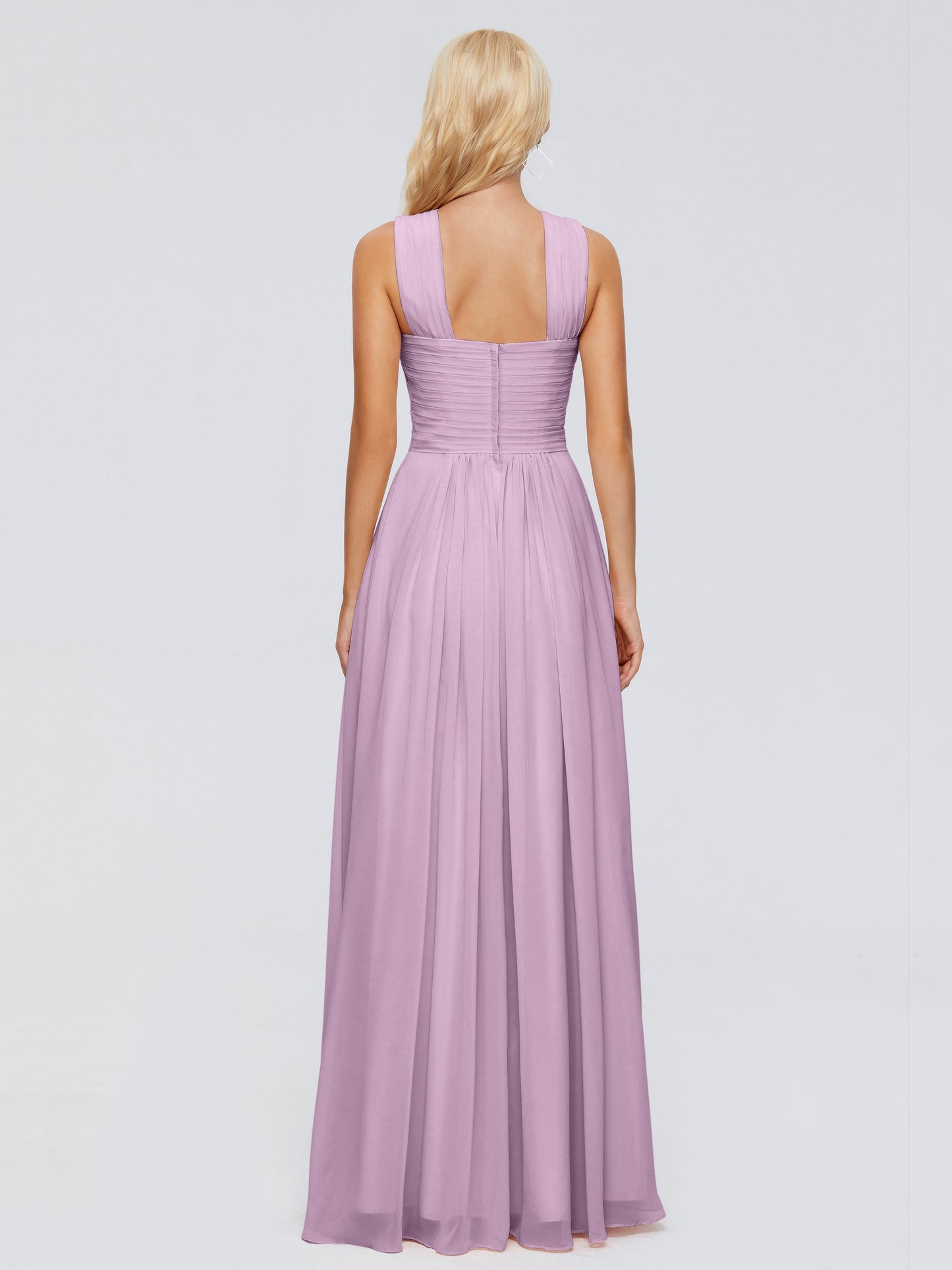 Aliyah A-line Straps Chiffon Bridesmaid Dresses