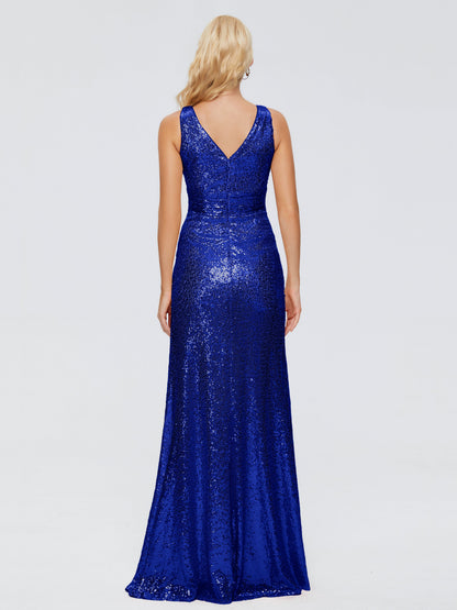 Alyssa Straps V-back Sequins Bridesmaid Dress