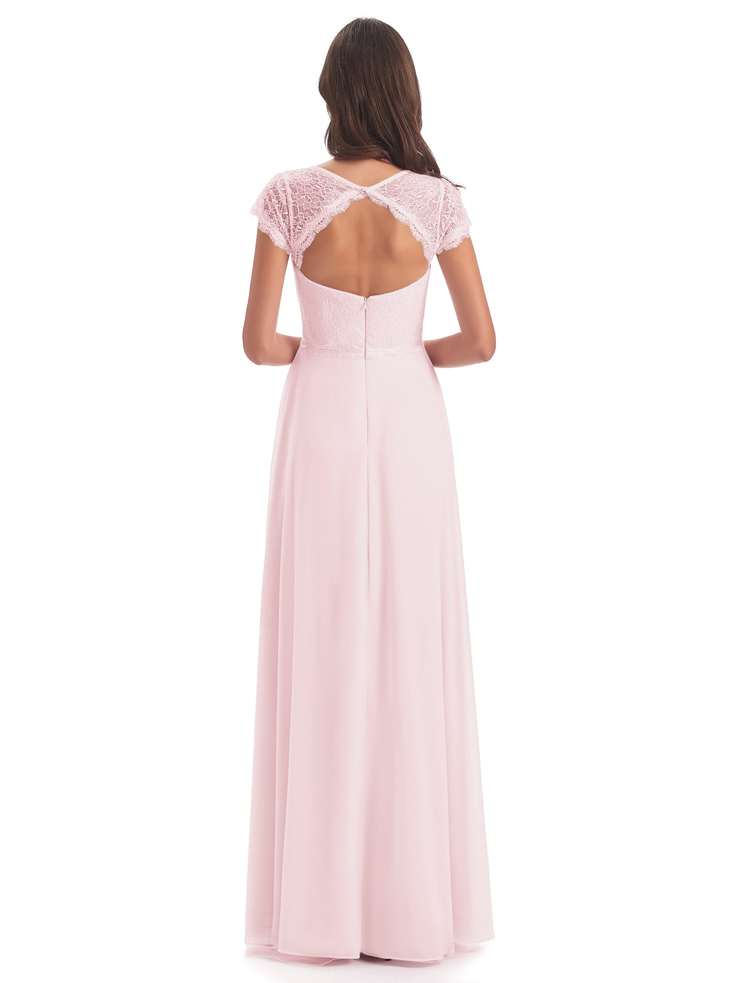 Amelia Sheatch Cap Sleeves Lace Bridesmaid Dresses