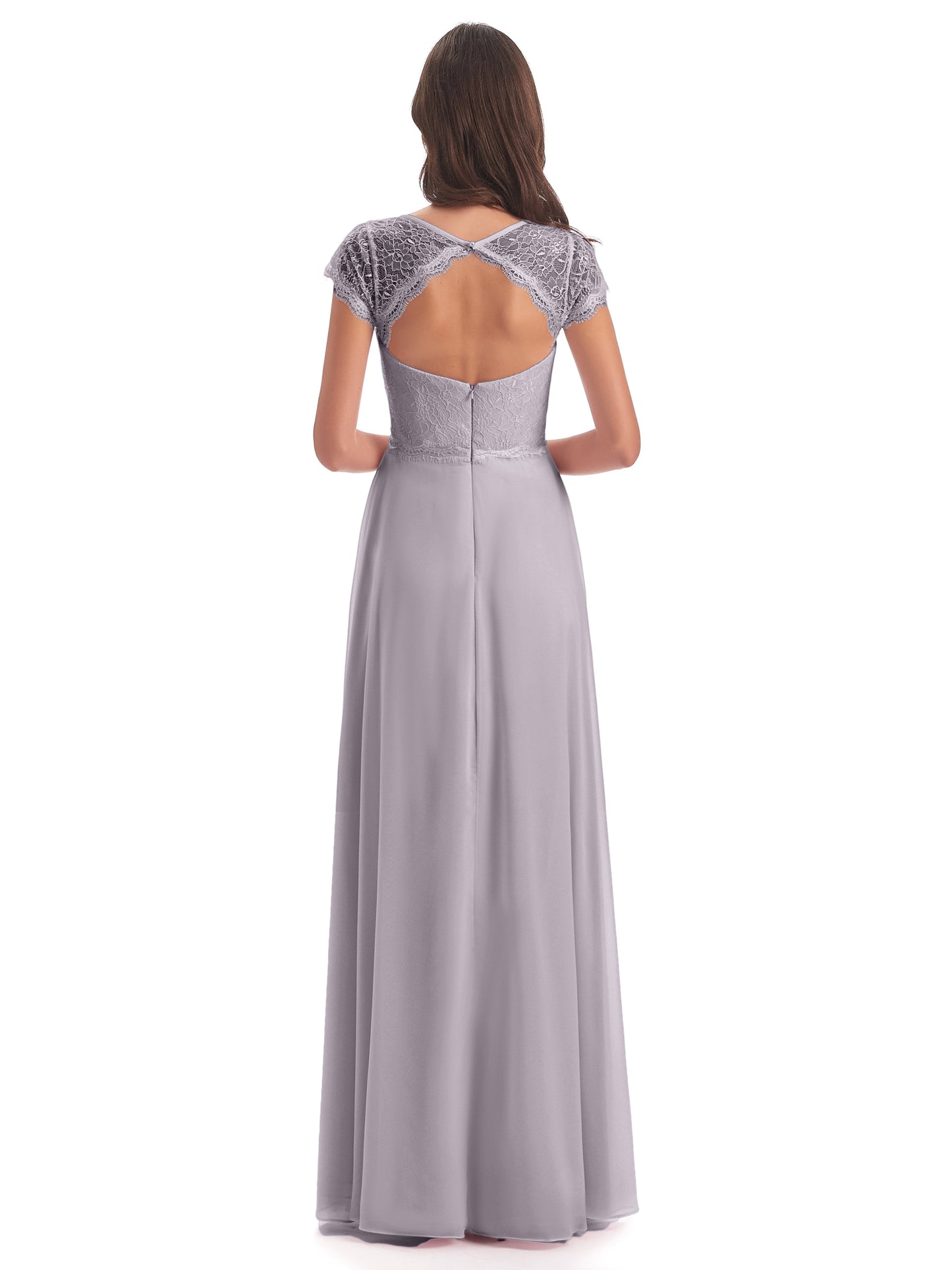 Amelia Sheatch Cap Sleeves Lace Bridesmaid Dresses