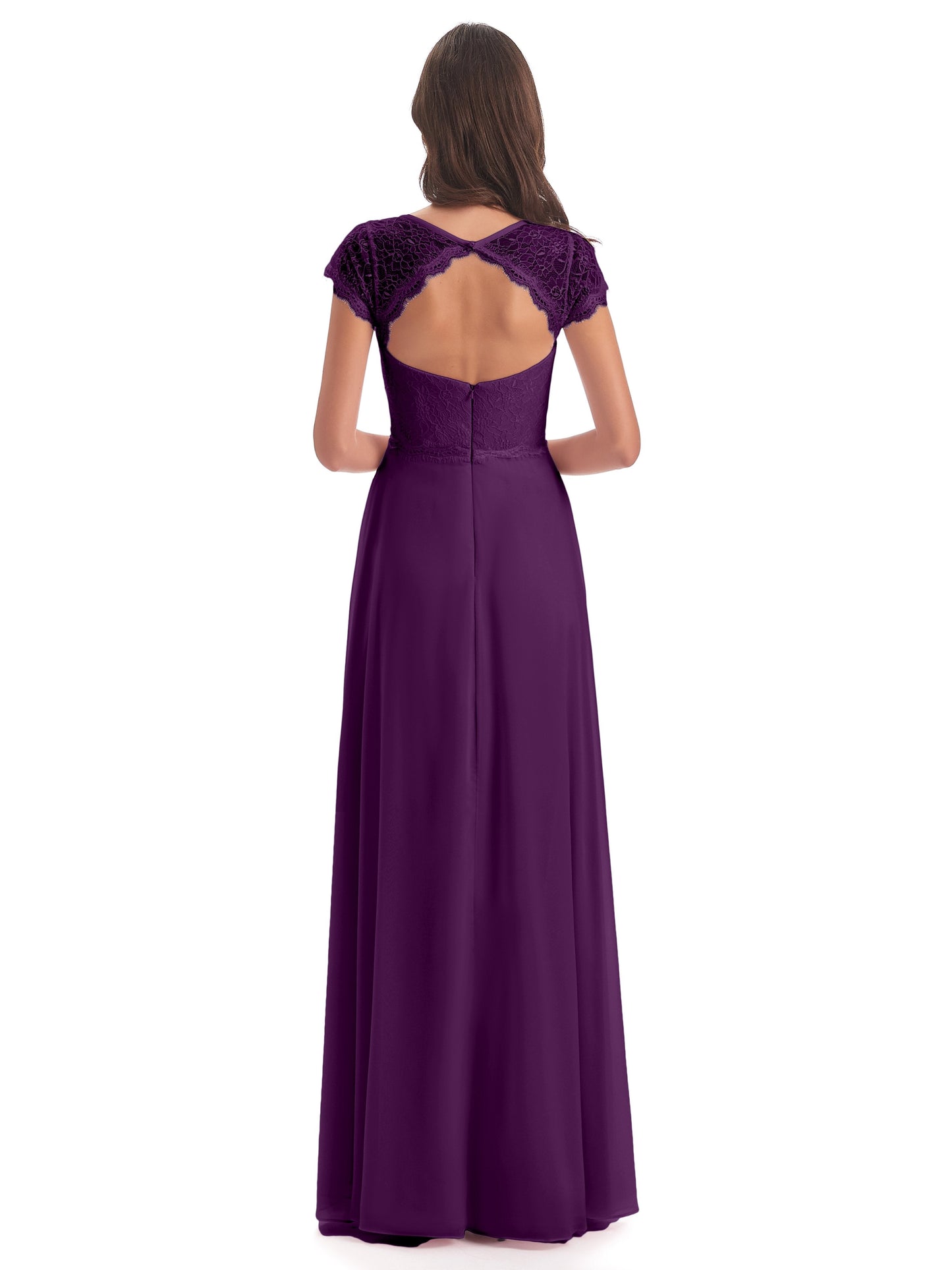 Amelia Sheatch Cap Sleeves Lace Bridesmaid Dresses