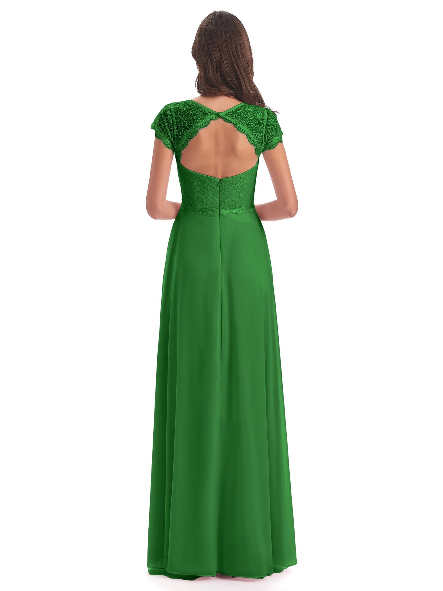 Amelia Sheatch Cap Sleeves Lace Bridesmaid Dresses