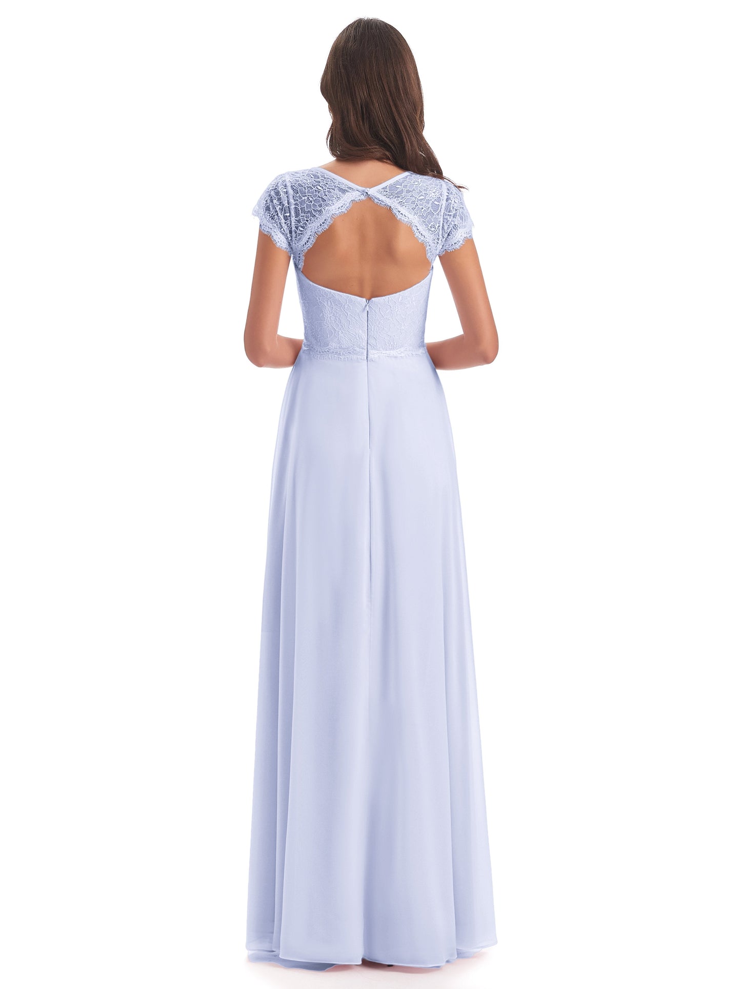 Amelia Sheatch Cap Sleeves Lace Bridesmaid Dresses