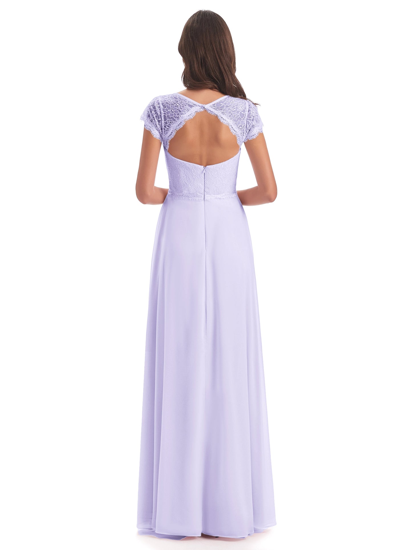 Amelia Sheatch Cap Sleeves Lace Bridesmaid Dresses