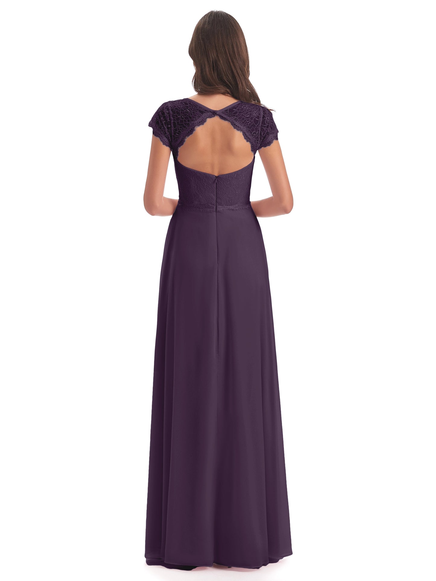 Amelia Sheatch Cap Sleeves Lace Bridesmaid Dresses