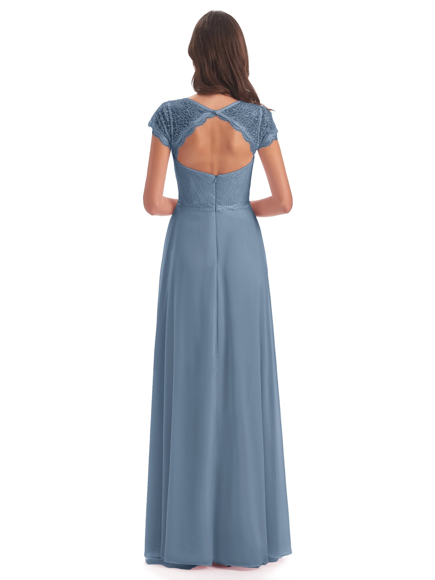 Amelia Sheatch Cap Sleeves Lace Bridesmaid Dresses