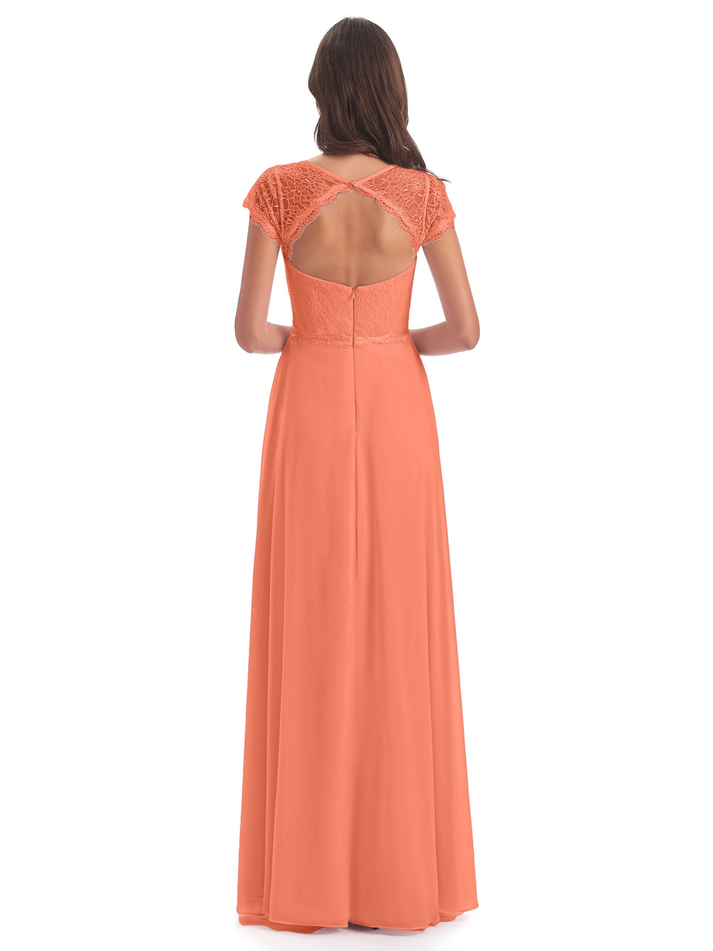 Amelia Sheatch Cap Sleeves Lace Bridesmaid Dresses