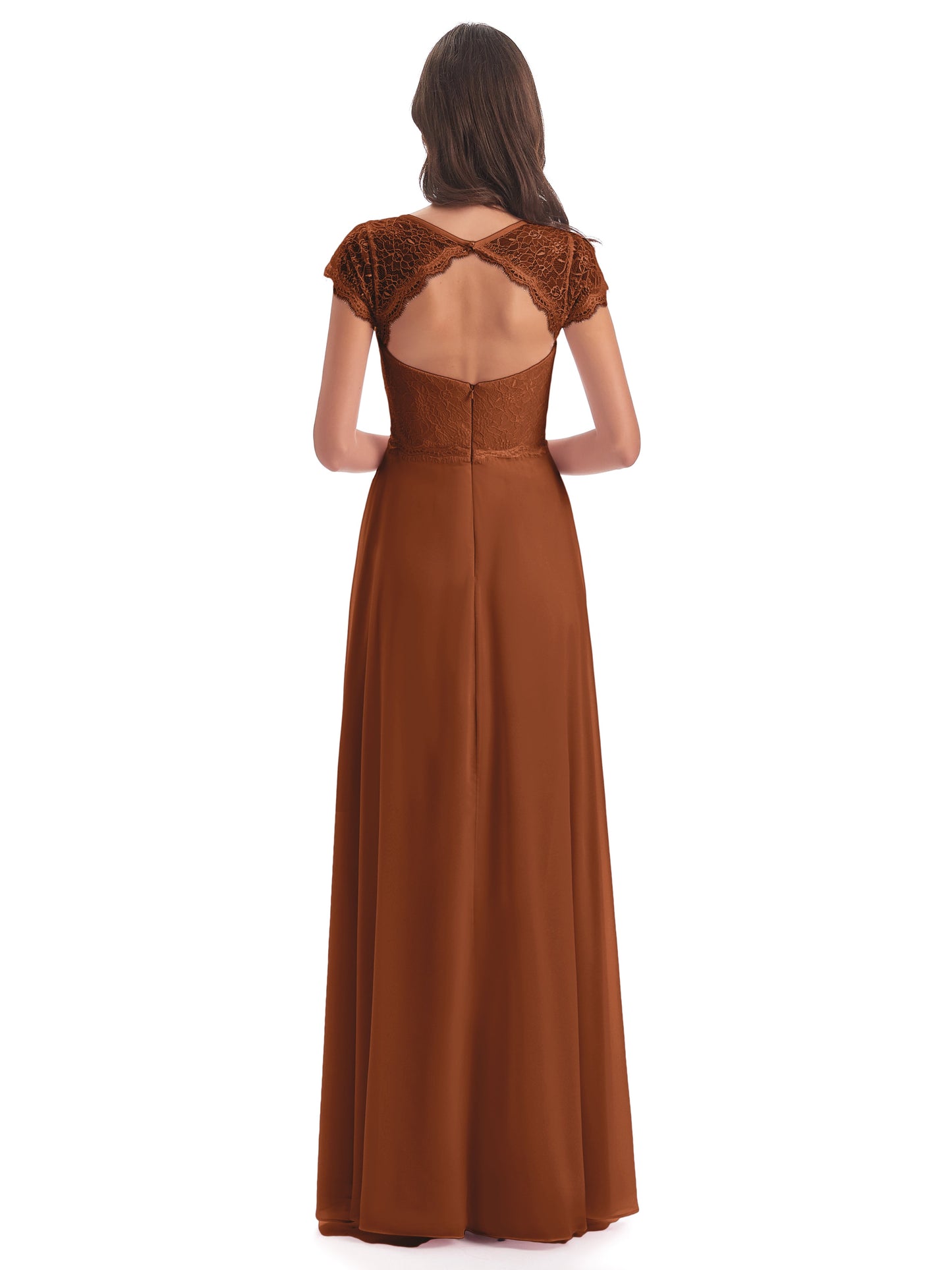 Amelia Sheatch Cap Sleeves Lace Bridesmaid Dresses