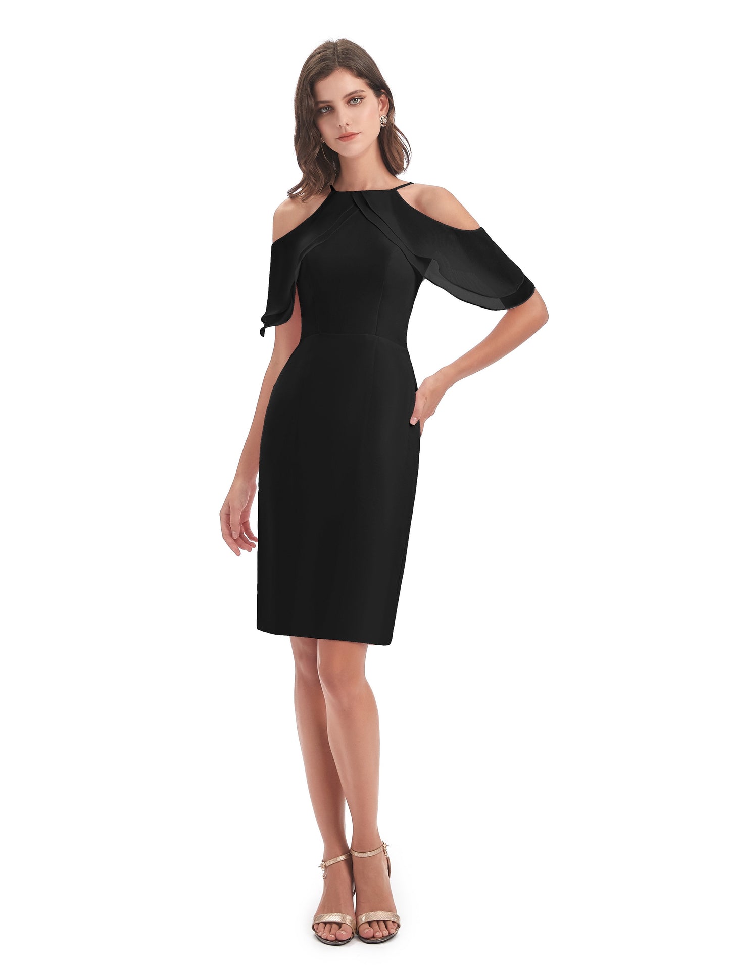 Aranza Off The Shoulder Knee Length Bridesmaid Dresses
