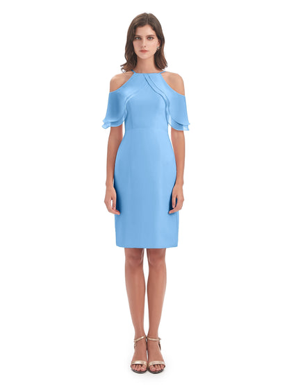 Aranza Off The Shoulder Knee Length Bridesmaid Dresses