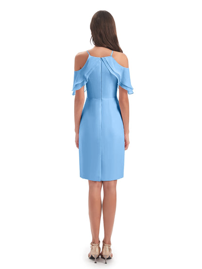 Aranza Off The Shoulder Knee Length Bridesmaid Dresses