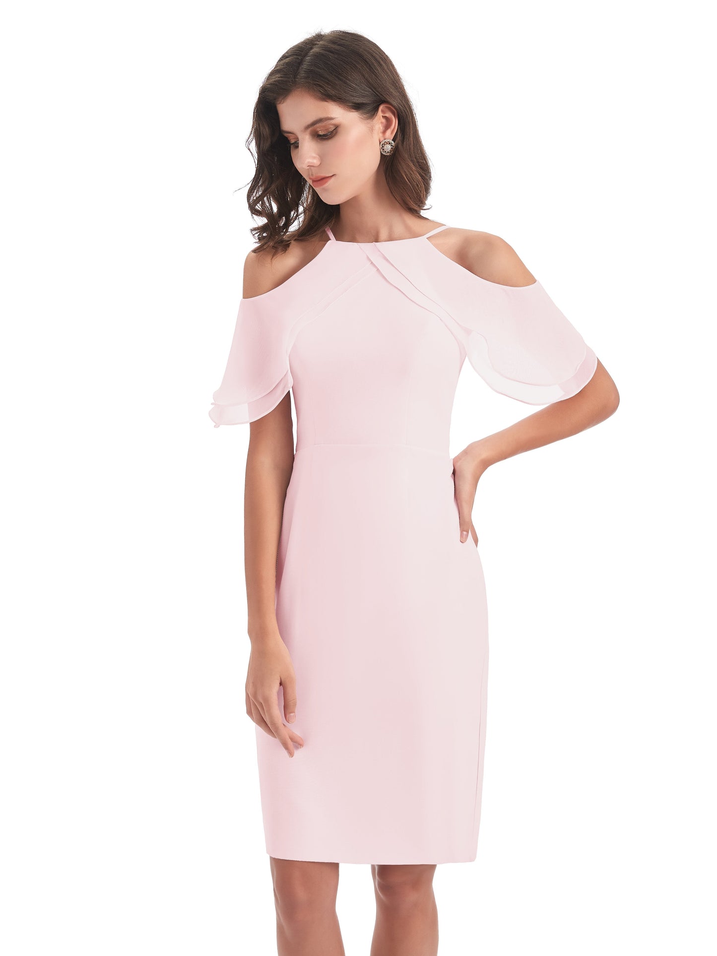 Aranza Off The Shoulder Knee Length Bridesmaid Dresses