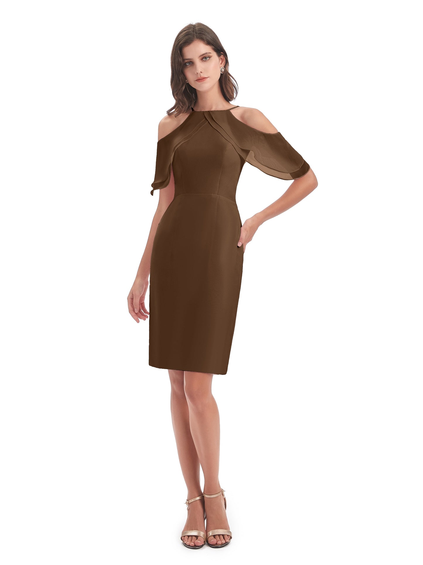 Aranza Off The Shoulder Knee Length Bridesmaid Dresses