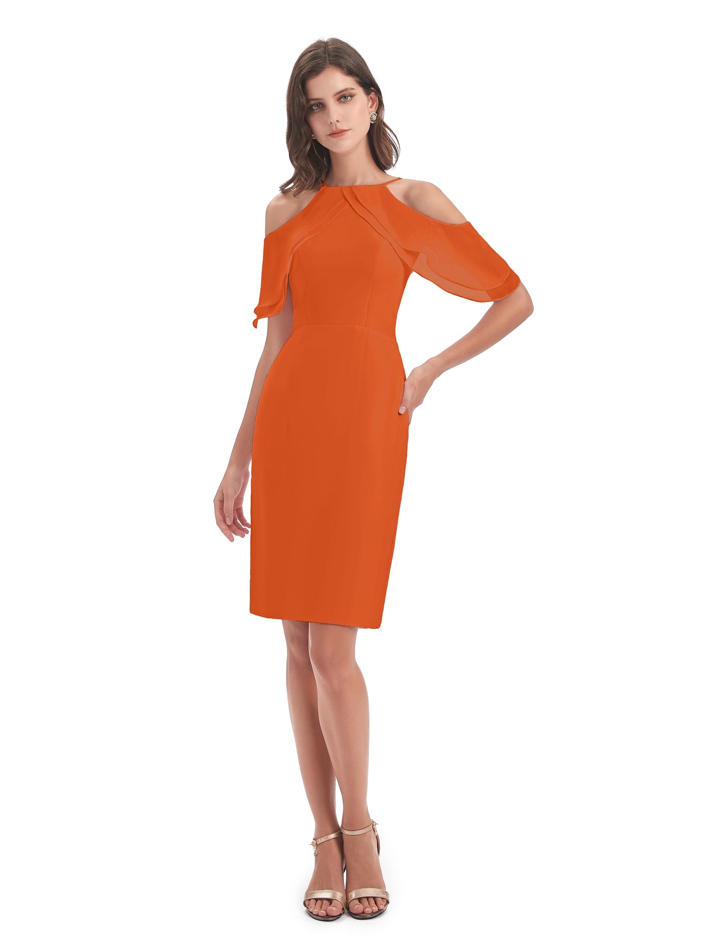 Aranza Off The Shoulder Knee Length Bridesmaid Dresses