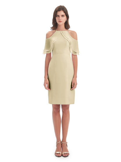 Aranza Off The Shoulder Knee Length Bridesmaid Dresses