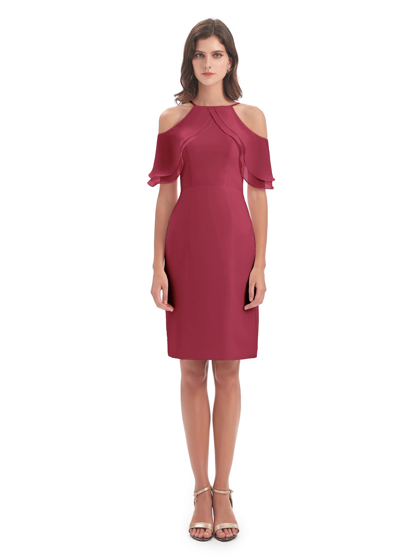 Aranza Off The Shoulder Knee Length Bridesmaid Dresses