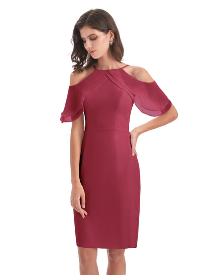 Aranza Off The Shoulder Knee Length Bridesmaid Dresses