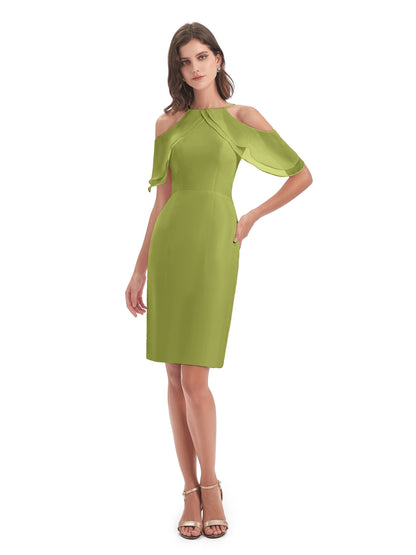 Aranza Off The Shoulder Knee Length Bridesmaid Dresses