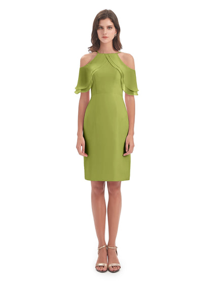 Aranza Off The Shoulder Knee Length Bridesmaid Dresses