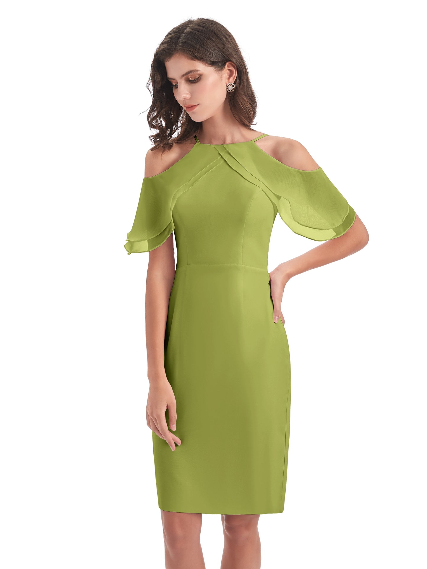 Aranza Off The Shoulder Knee Length Bridesmaid Dresses