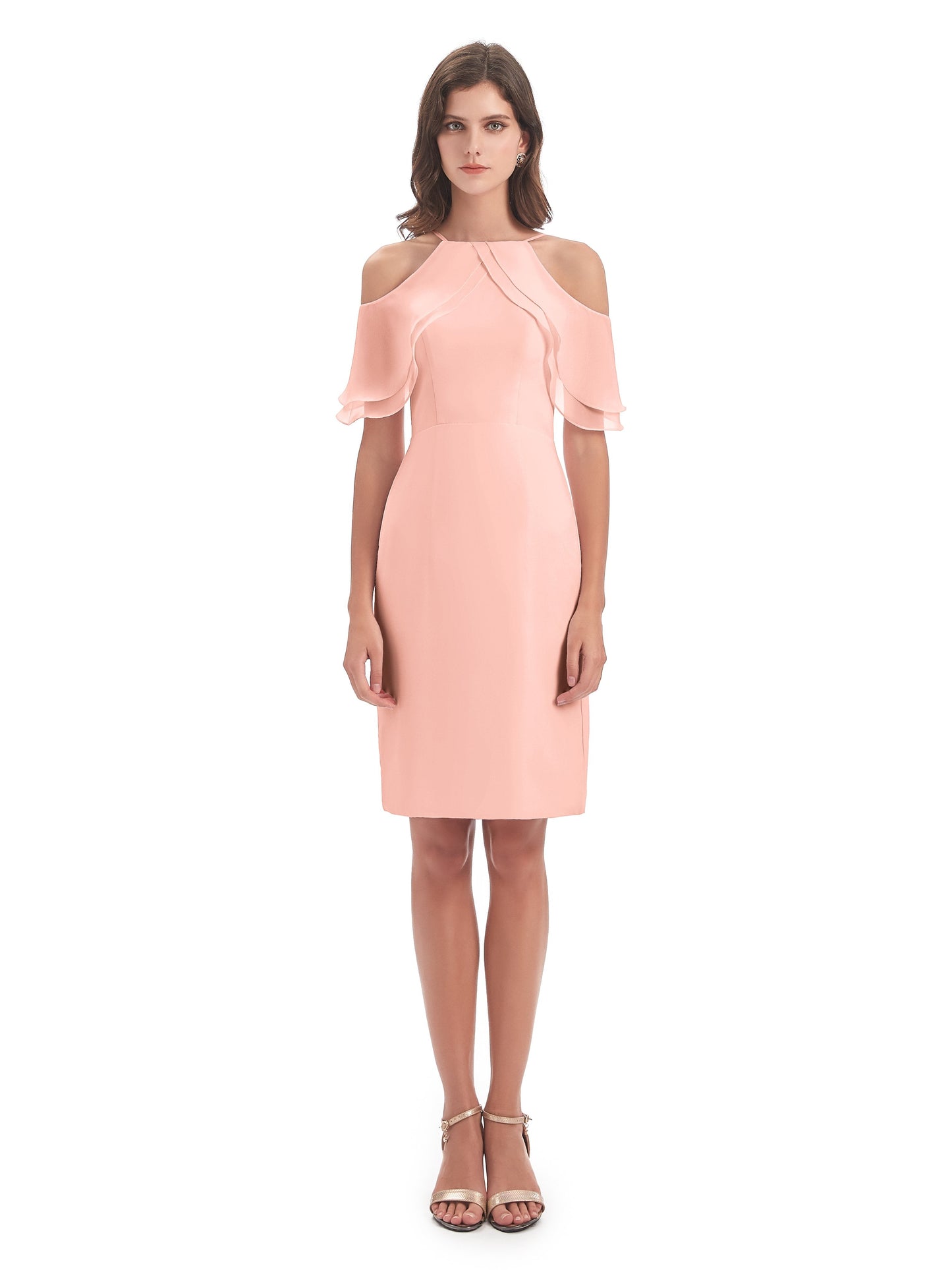 Aranza Off The Shoulder Knee Length Bridesmaid Dresses