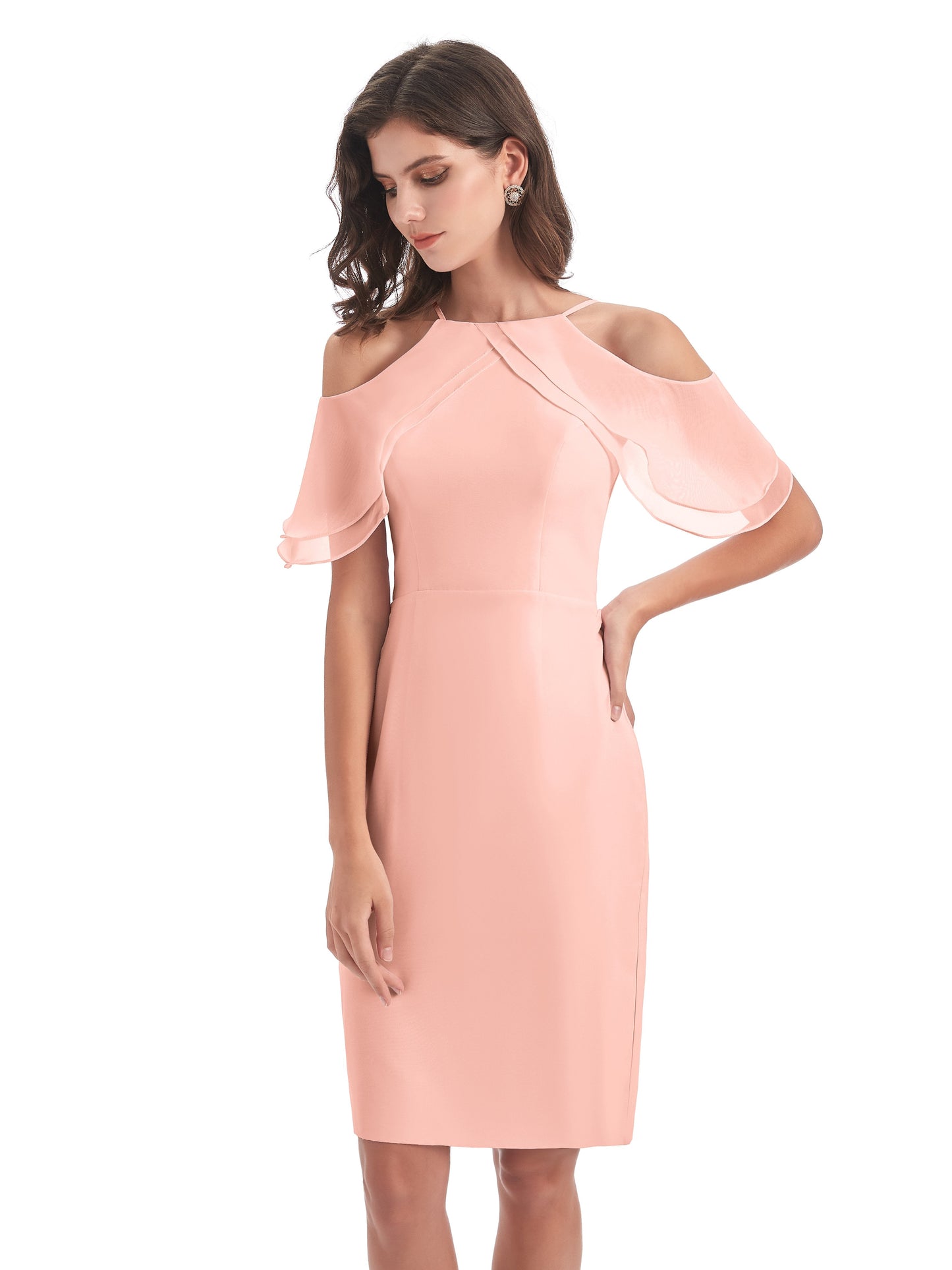 Aranza Off The Shoulder Knee Length Bridesmaid Dresses