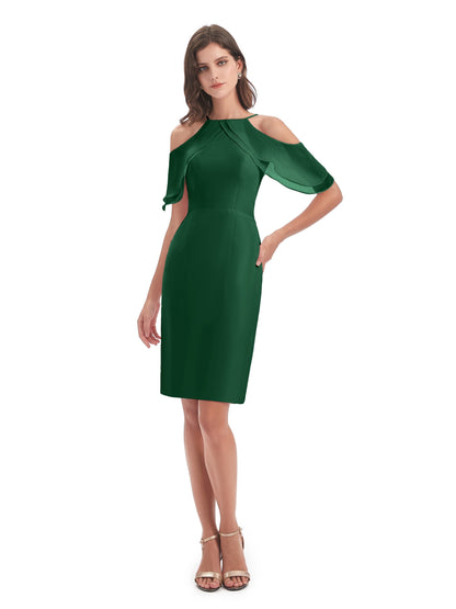 Aranza Off The Shoulder Knee Length Bridesmaid Dresses