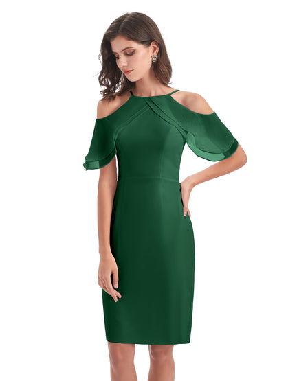Aranza Off The Shoulder Knee Length Bridesmaid Dresses