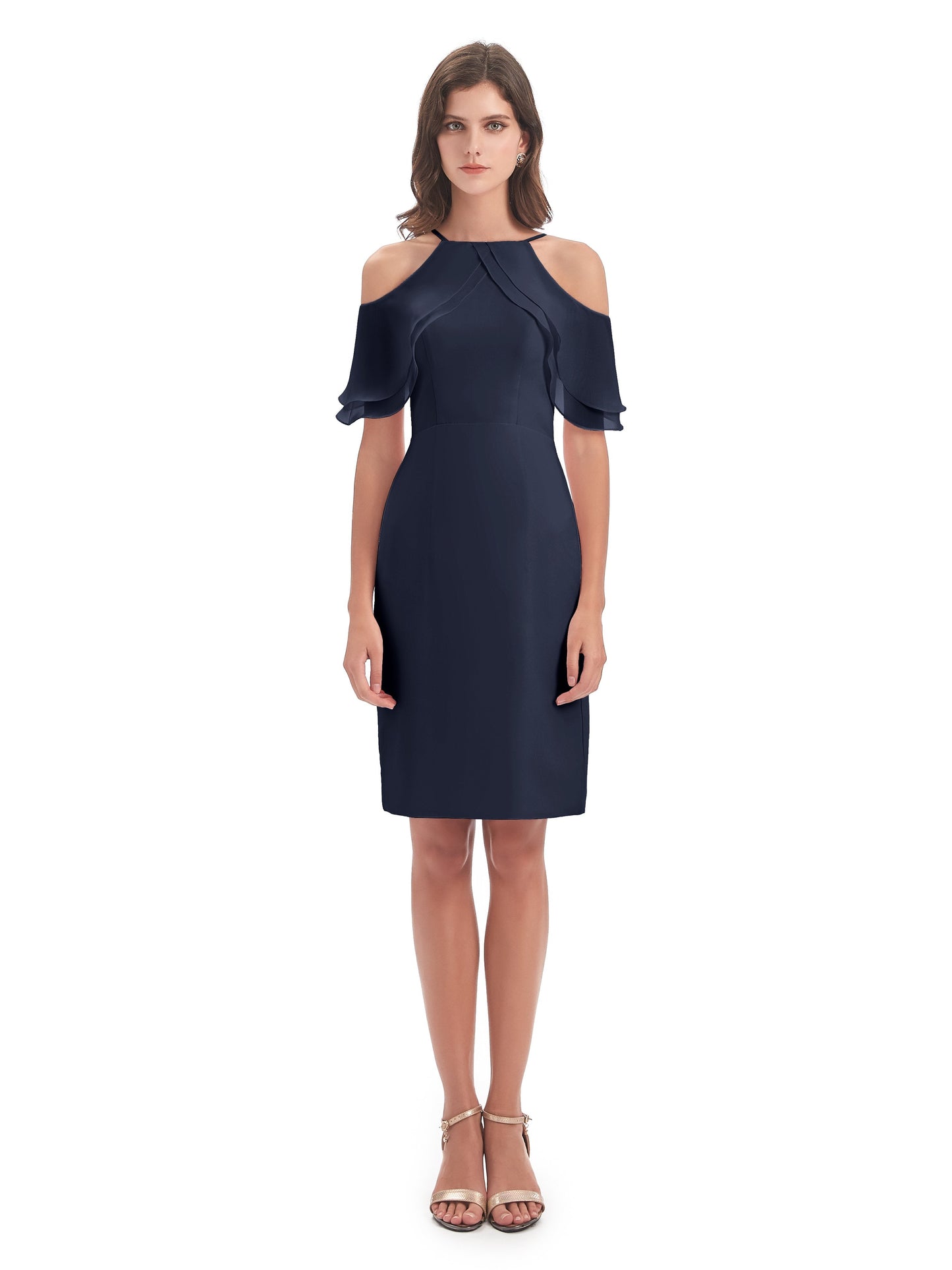 Aranza Off The Shoulder Knee Length Bridesmaid Dresses