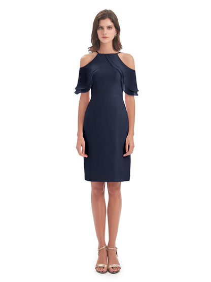 Aranza Off The Shoulder Knee Length Bridesmaid Dresses