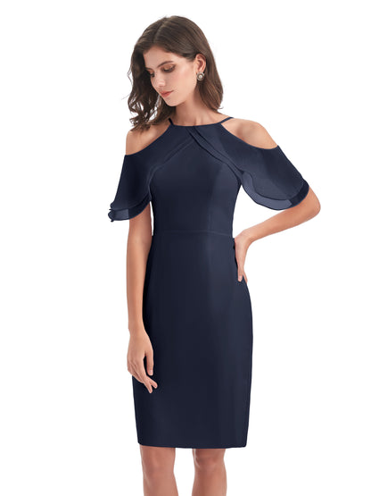 Aranza Off The Shoulder Knee Length Bridesmaid Dresses