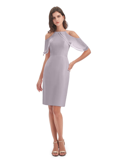 Aranza Off The Shoulder Knee Length Bridesmaid Dresses