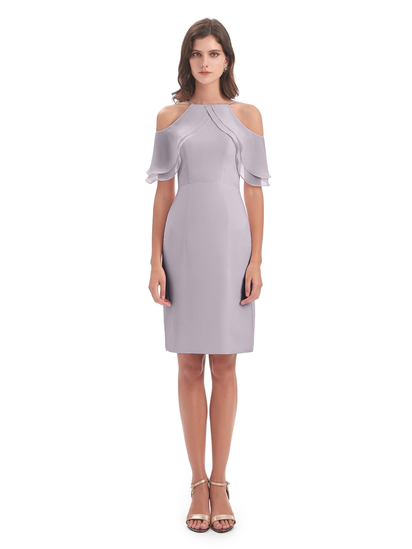 Aranza Off The Shoulder Knee Length Bridesmaid Dresses