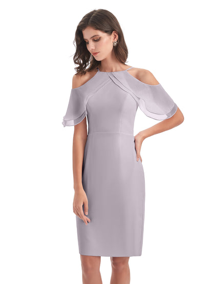 Aranza Off The Shoulder Knee Length Bridesmaid Dresses